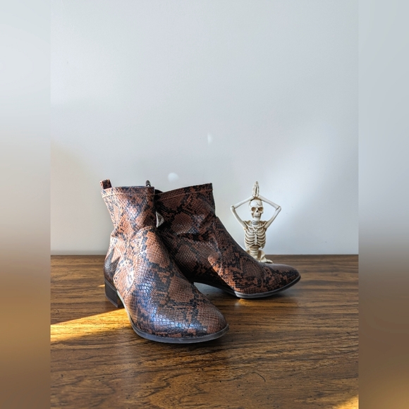brown snakeskin ankle boots | ALDO - Picture 1 of 6